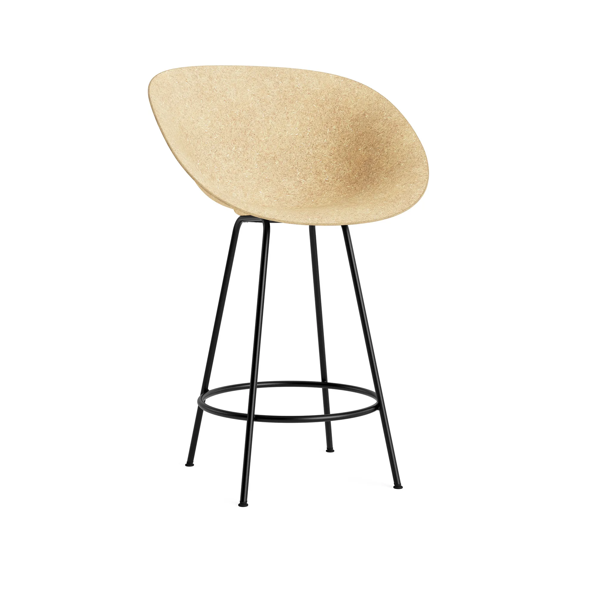 Mat Bar Armchair 65 cm Black Steel - 1