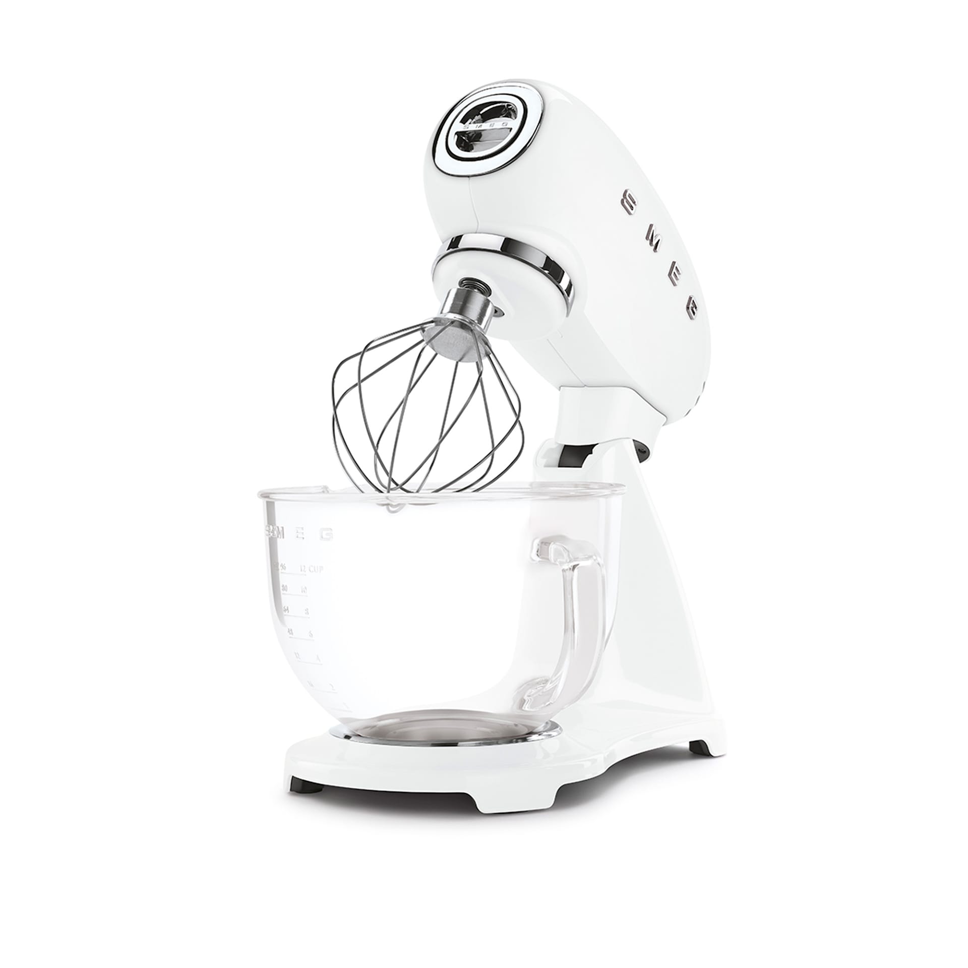 Smeg Stand Mixer With Glass Bowl White - Smeg - NO GA