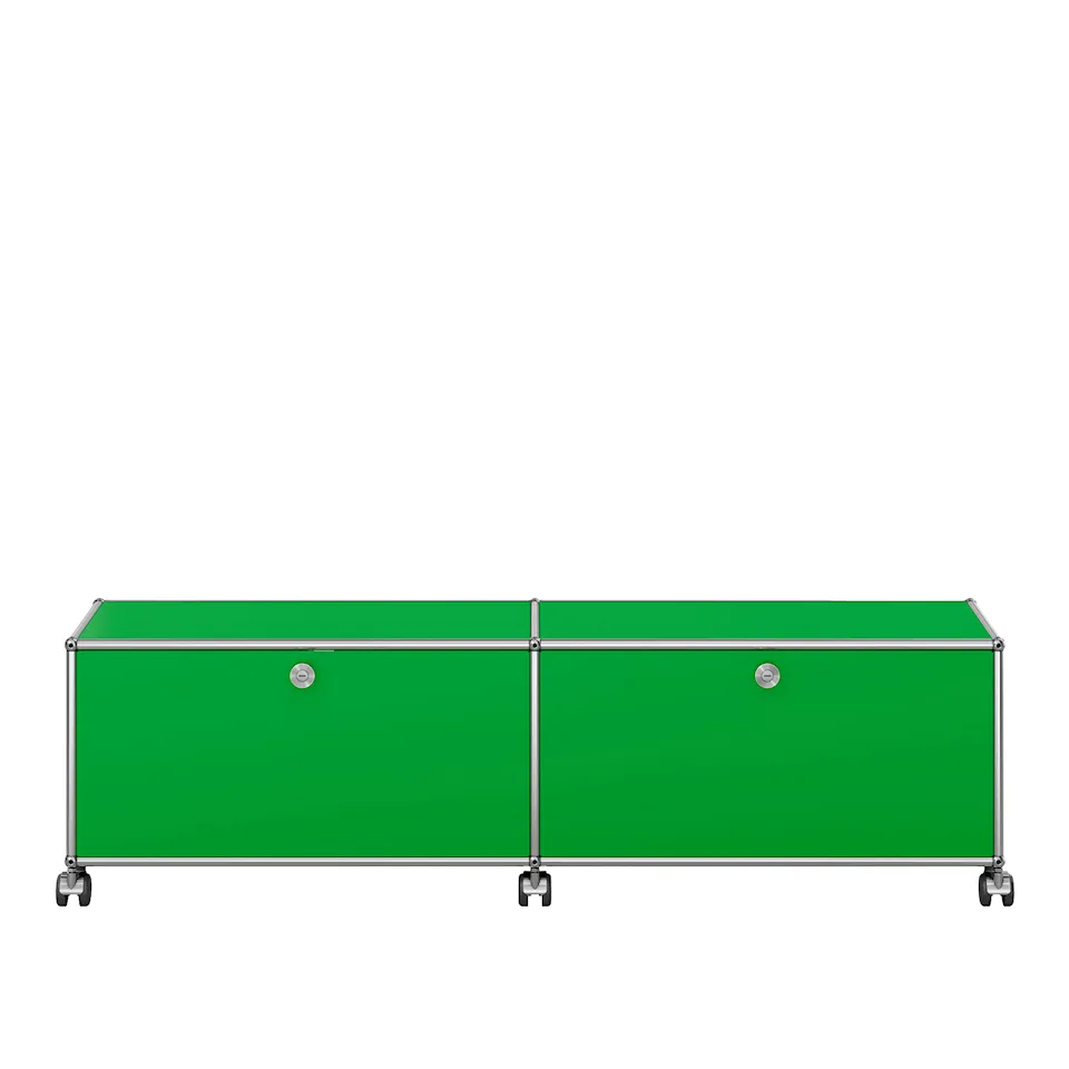 USM Haller 43 Low media unit, USM Green