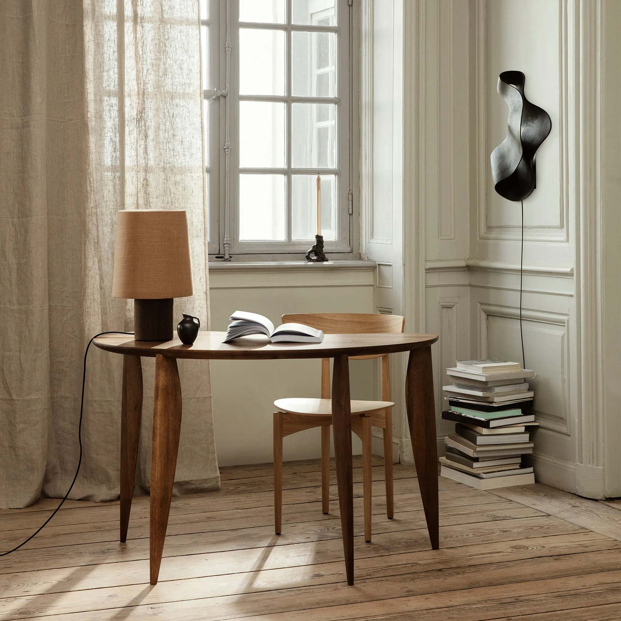 Post lampfot bordslampa