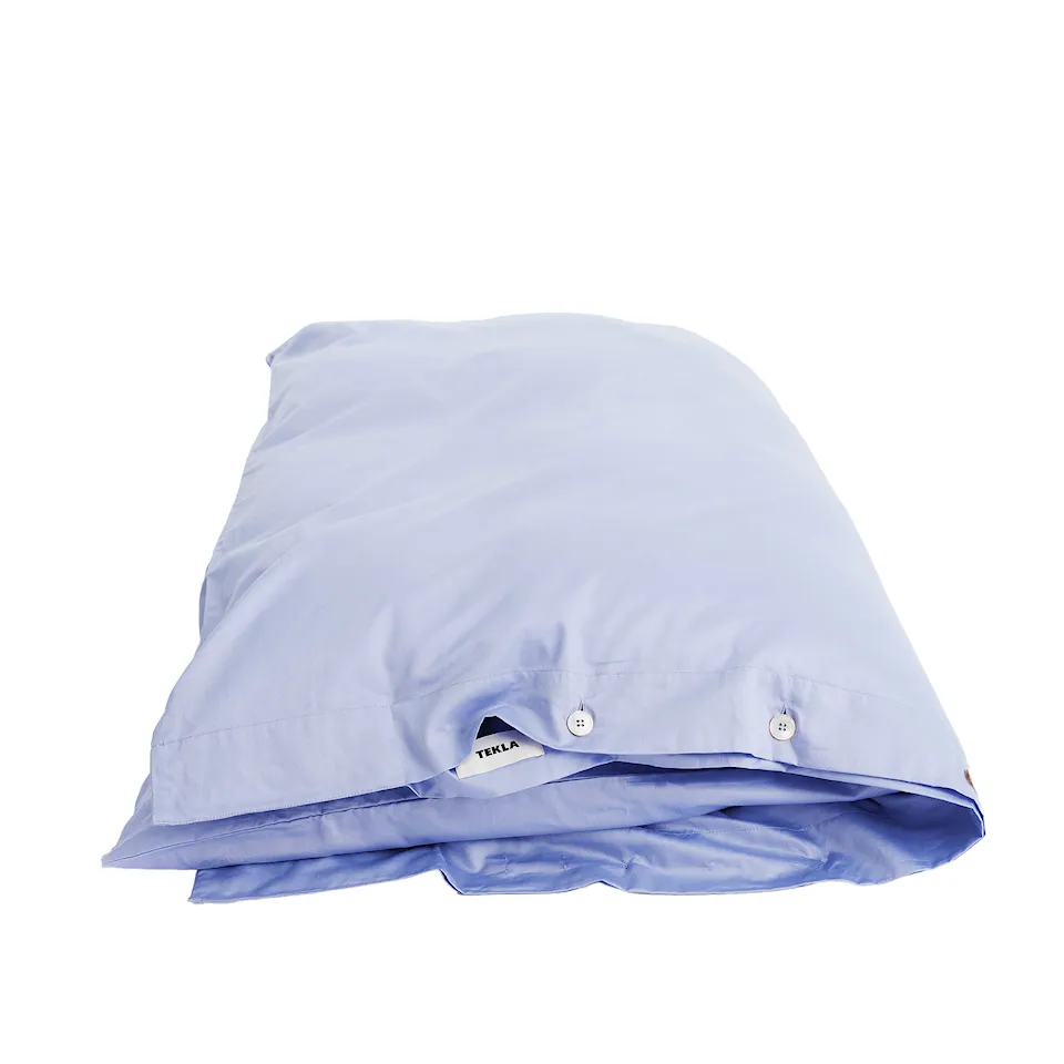 Cotton Sateen Duvet Covers Solid Evening Blue