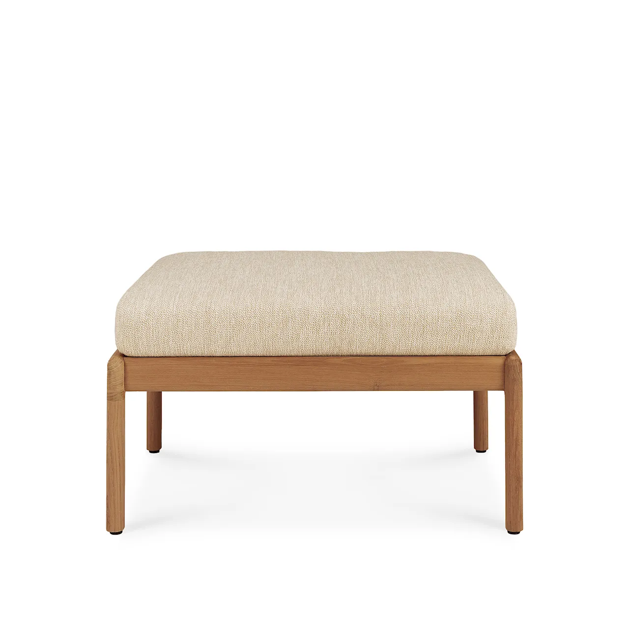 Jack Outdoor Footstool - Teak/Off White