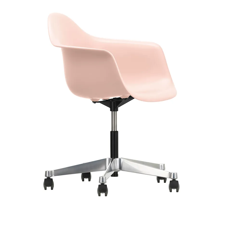 Eames Plastic Armchair PACC - 41 Pale Rose - Castors Soft