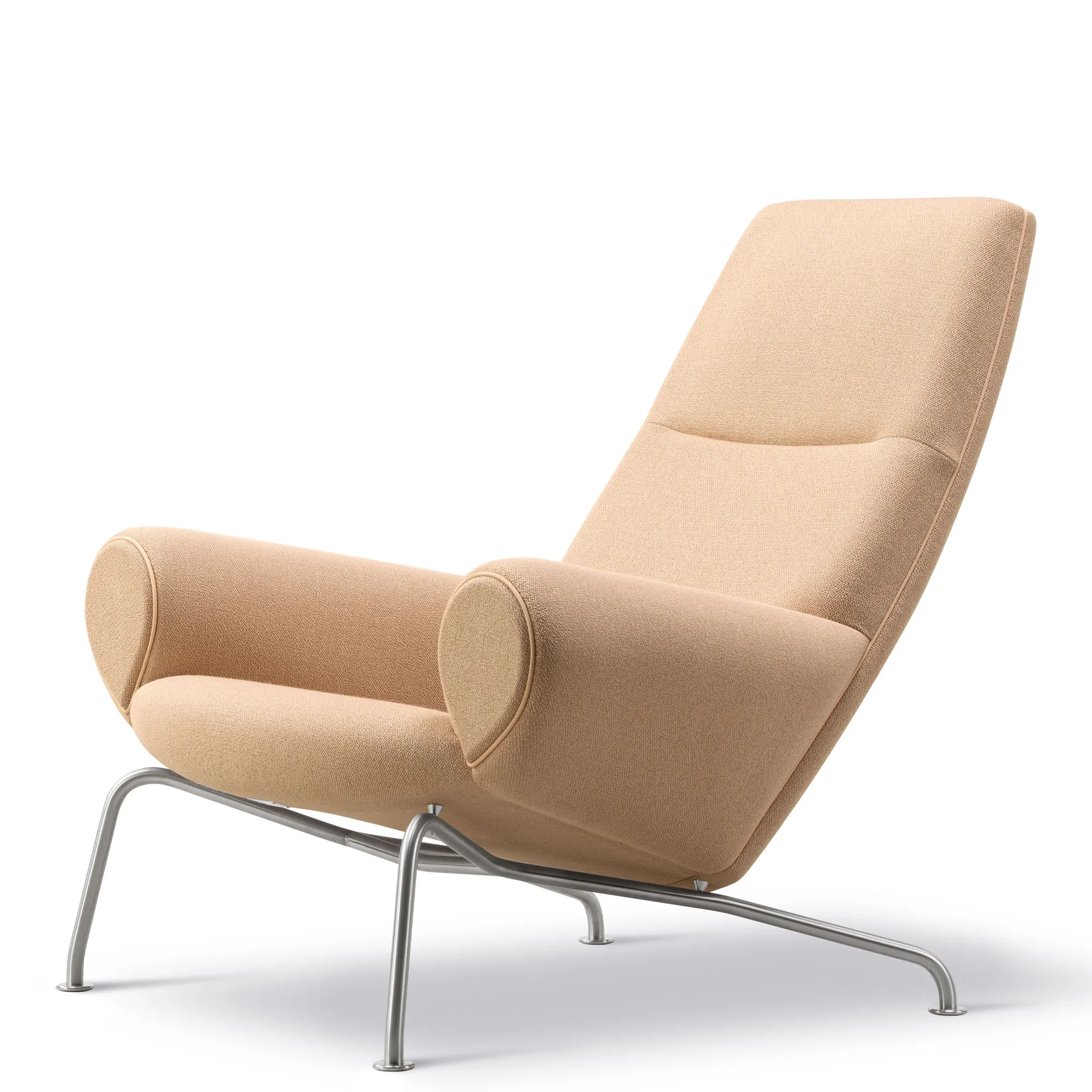 Wegner Queen fåtölj med fotpall - 4