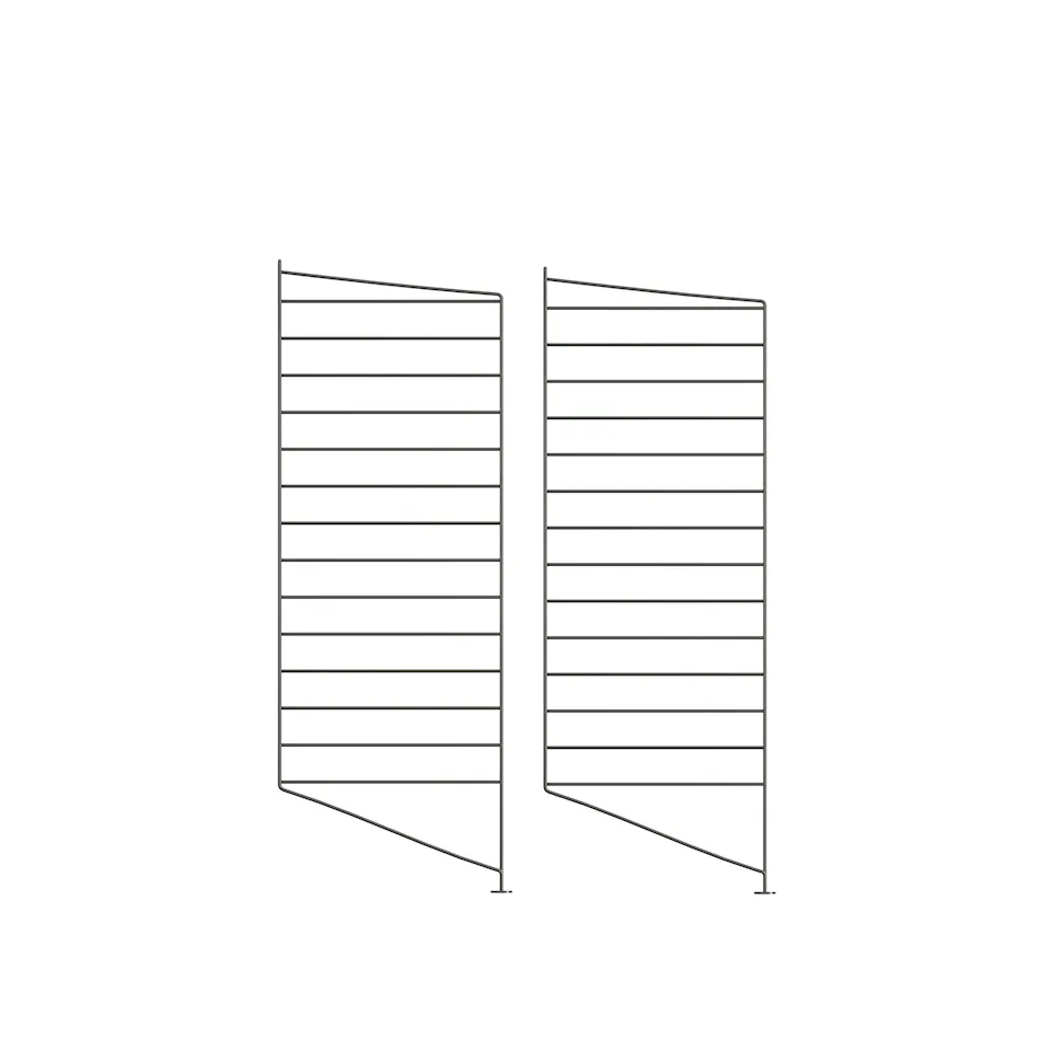 Golvgavel 85 x 30 cm 2-pack mörkgrå