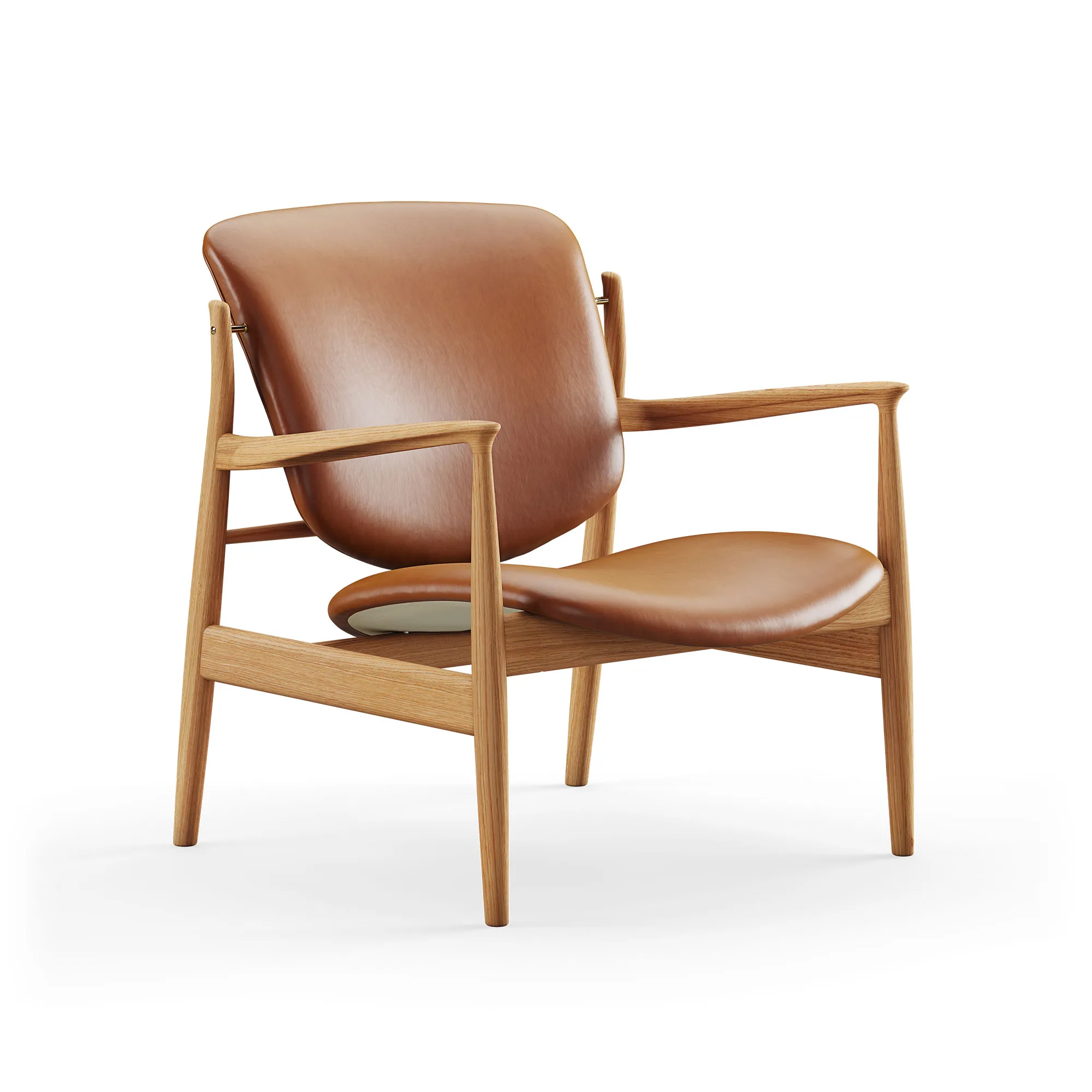 France fåtölj Dark oiled oak - 1