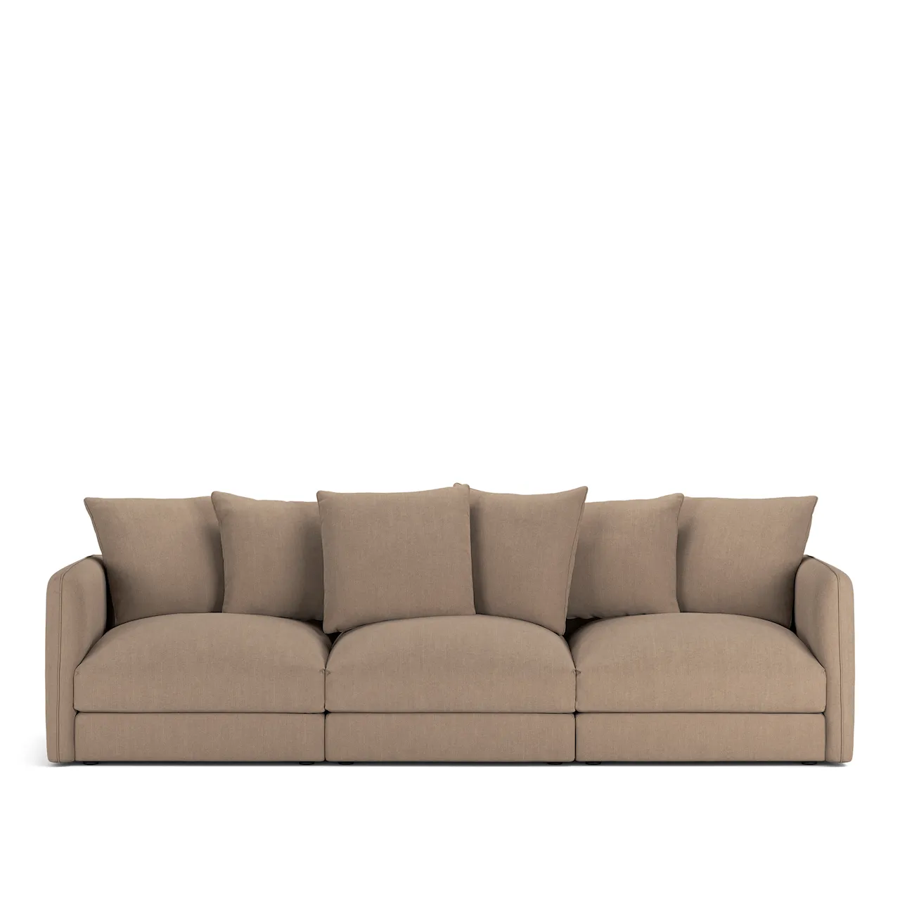 Pavarotti 3-Seater Shadow Beige Fixed Upholstery