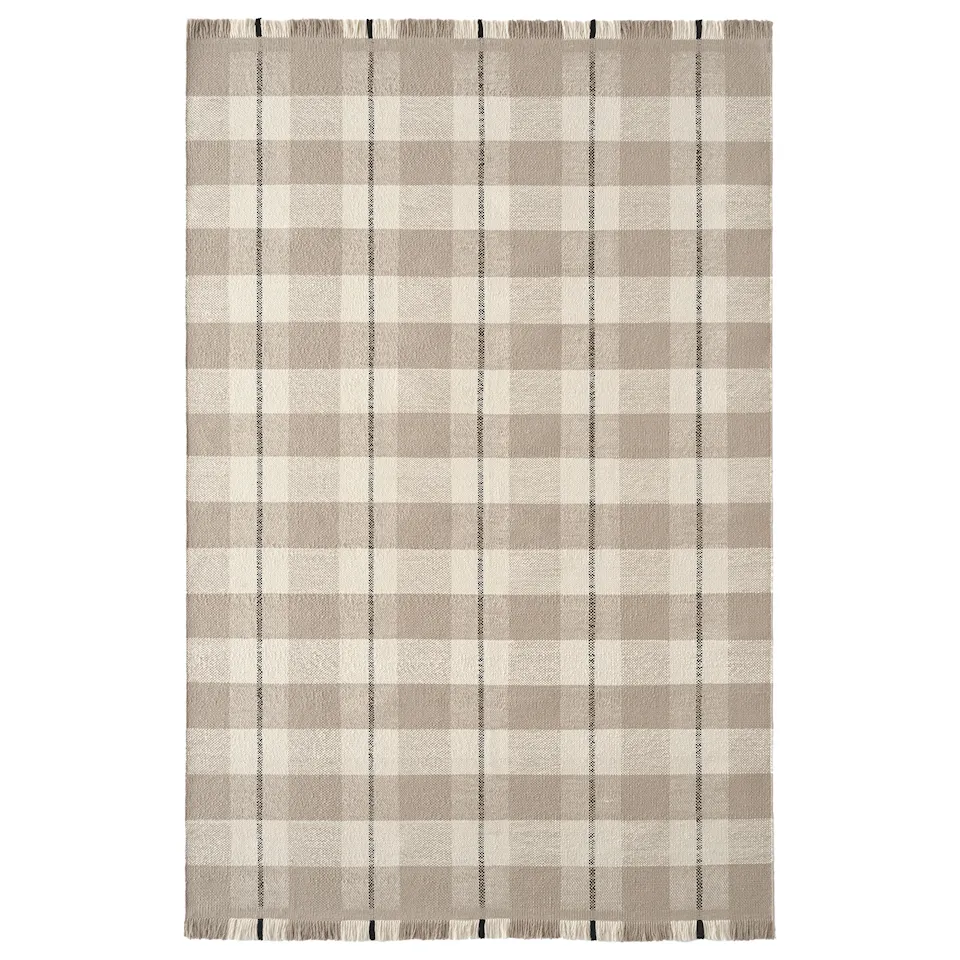 Plaid Sand/Cream ullmatta