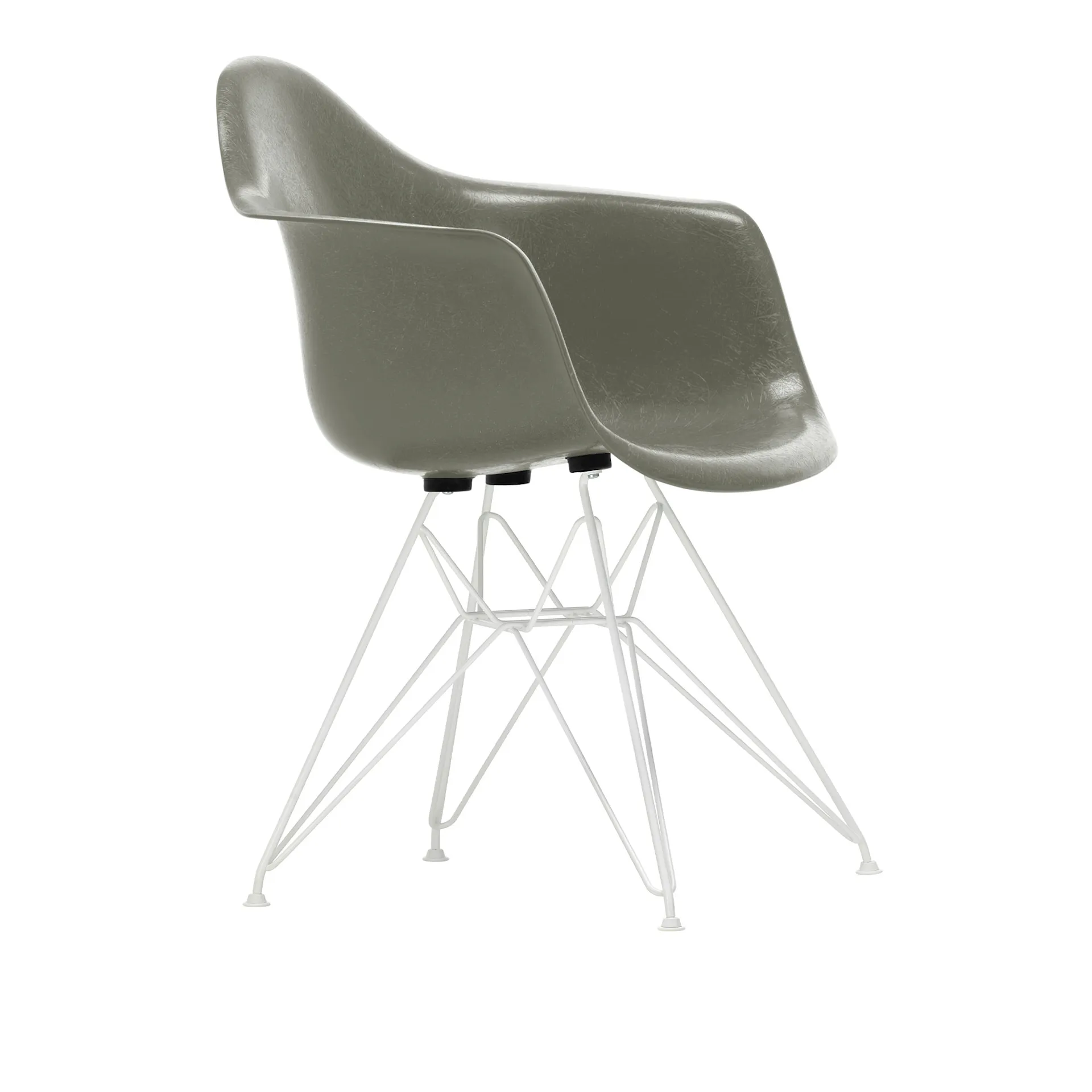 Eames Fiberglass Armchair DAR karmstol White - Vitra - Charles & Ray Eames - NO GA