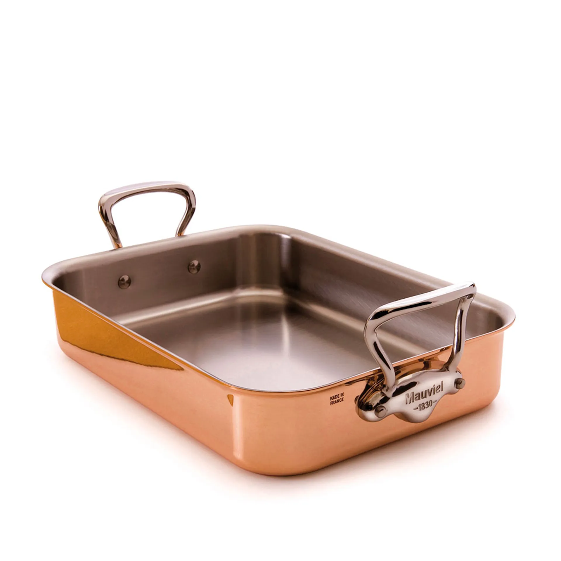 Roasting Pan M'150S Copper/Steel - 35 x 25 x 7 cm - Mauviel - NO GA