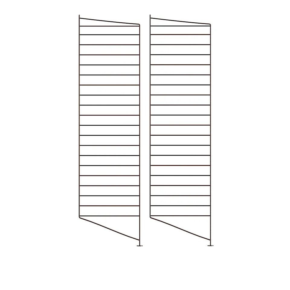 Golvgavel 115 x 30 cm 2-pack mörkbrun