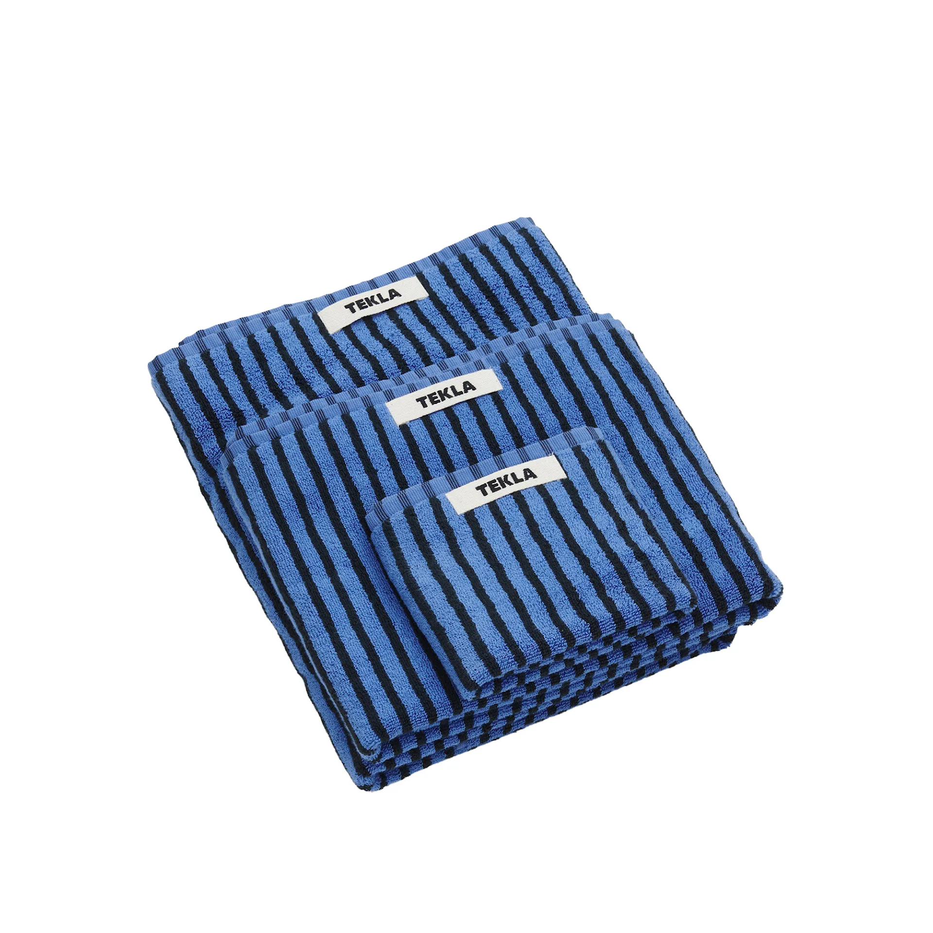 Terry Towel Striped Blue & Black - TEKLA - NO GA