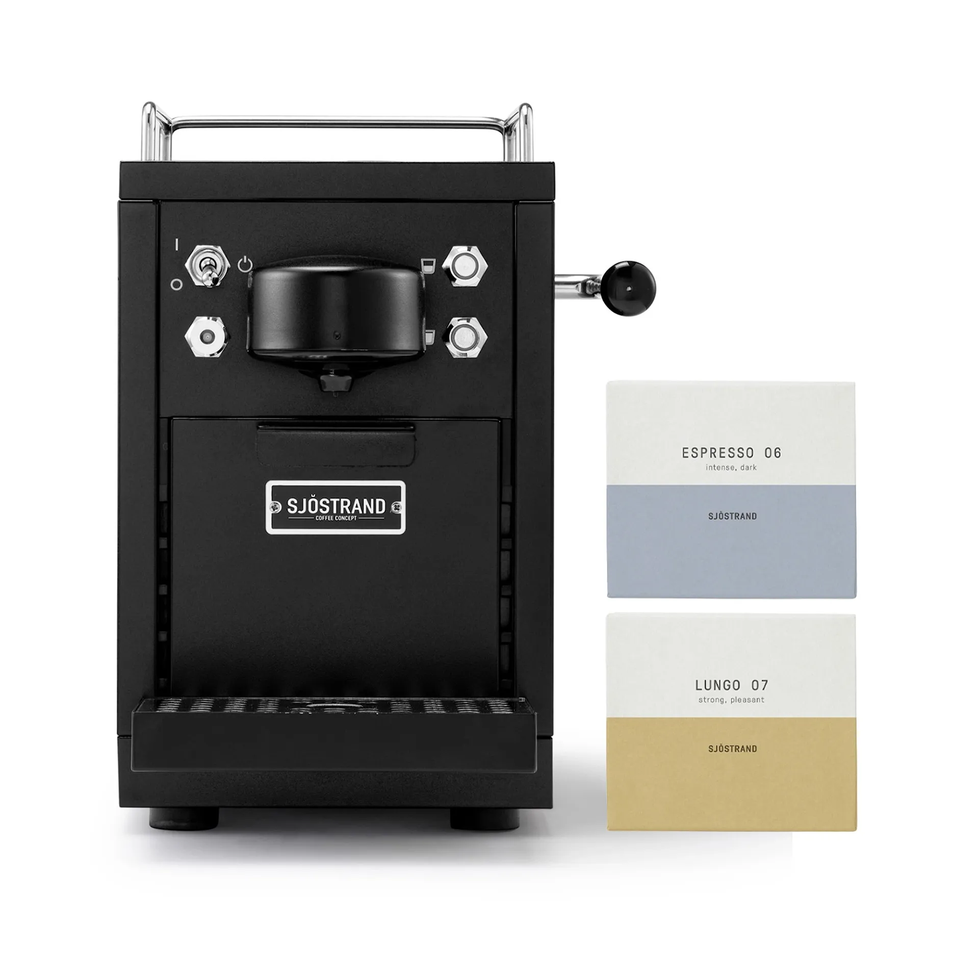 Sjöstrand Espresso Capsule Machine Black + Coffee Capsules 100 st - Sjöstrand Coffee Concept - NO GA
