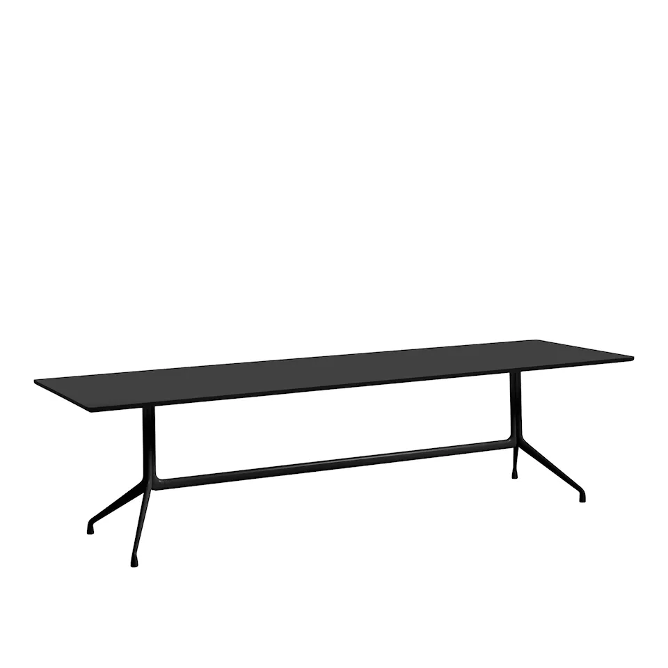 About a Table AAT10 - Black Base - Black Linoleum - 280x90x73 cm