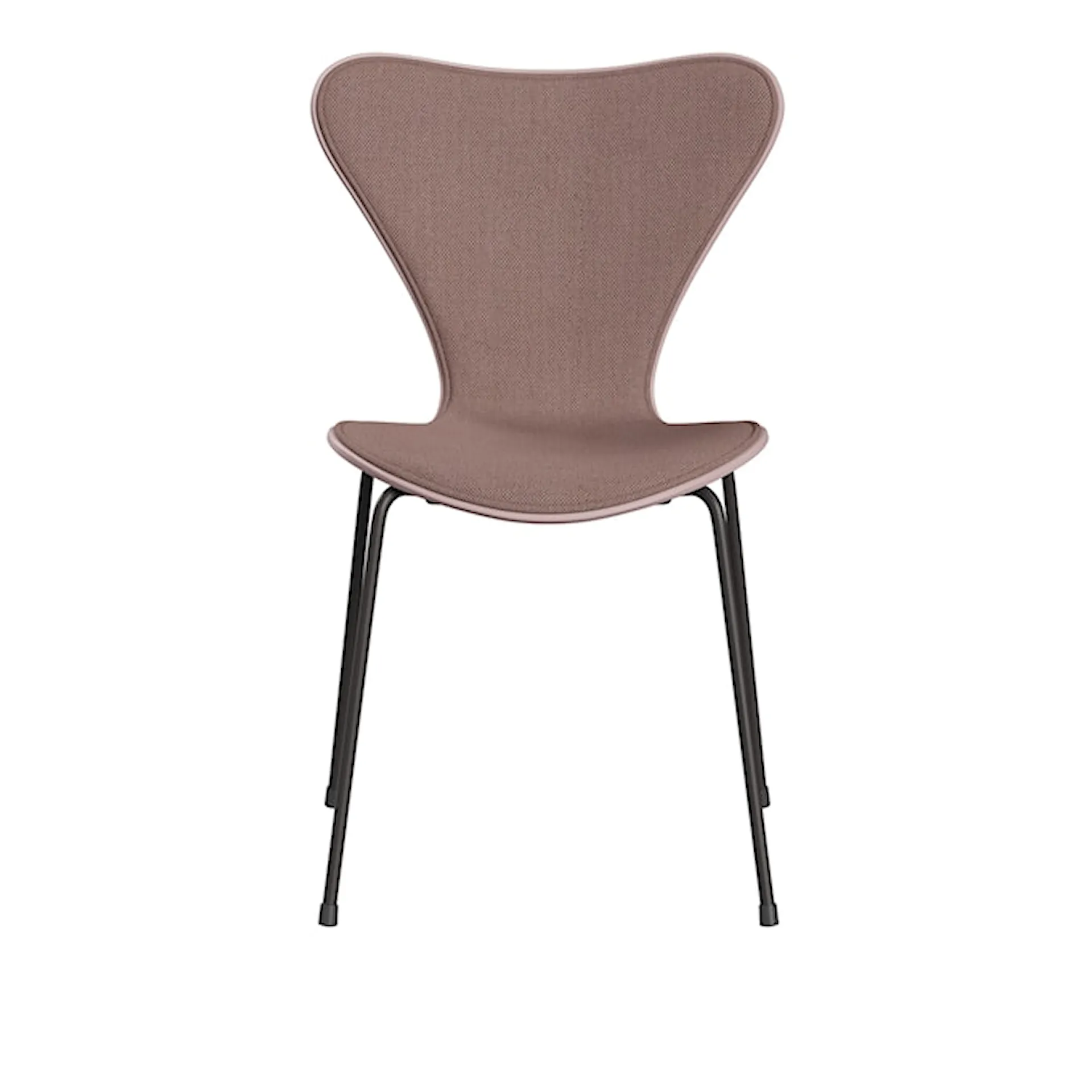 Sjuan 3107 stol helklädd tyg stålstativ varm grafit - Fritz Hansen - Arne Jacobsen - NO GA