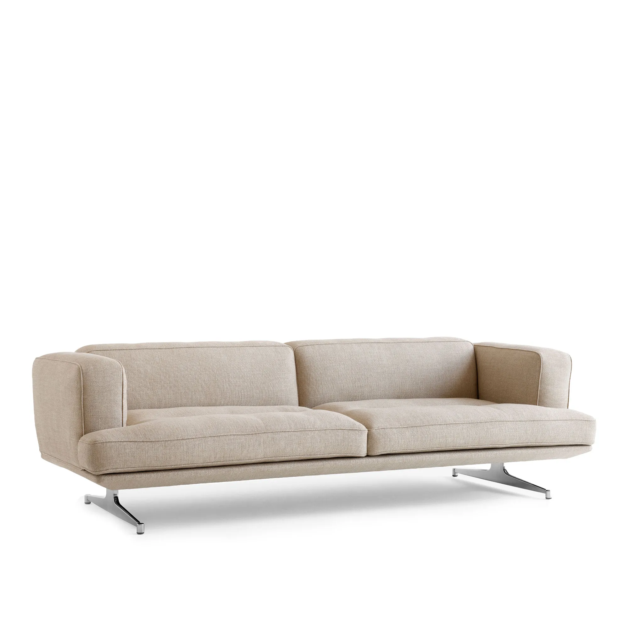 Inland AV23 3-sitssoffa aluminium - 1