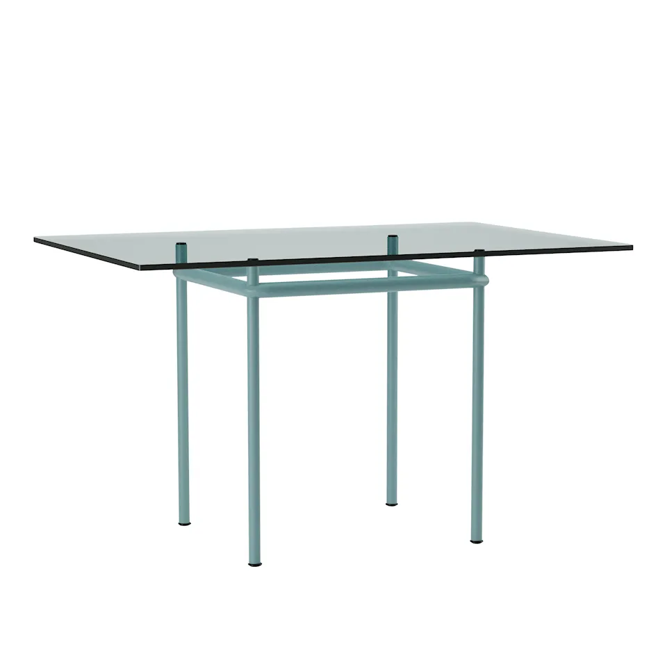 LC12 La Roche bord, Light Blue Enamel Steel Base