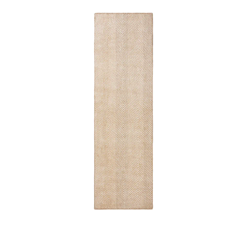 Jute Herringbone Natural/Cream runner