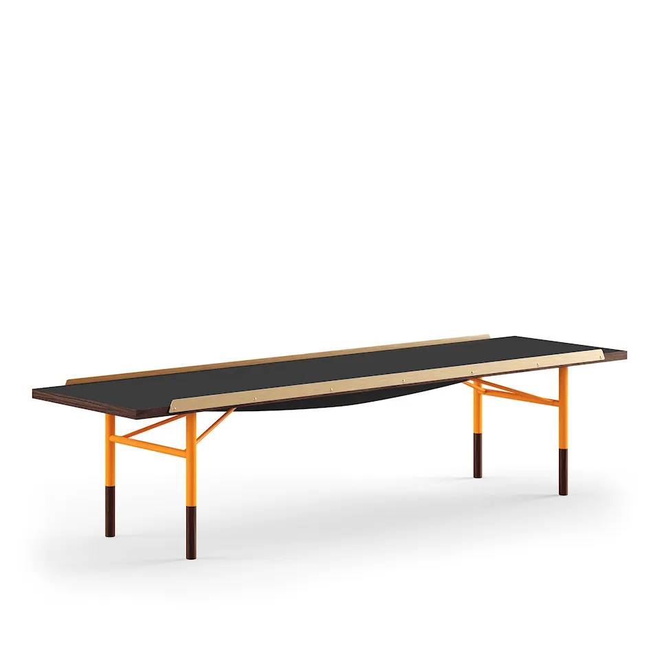 Table Bench bänk Large med mässingskanter