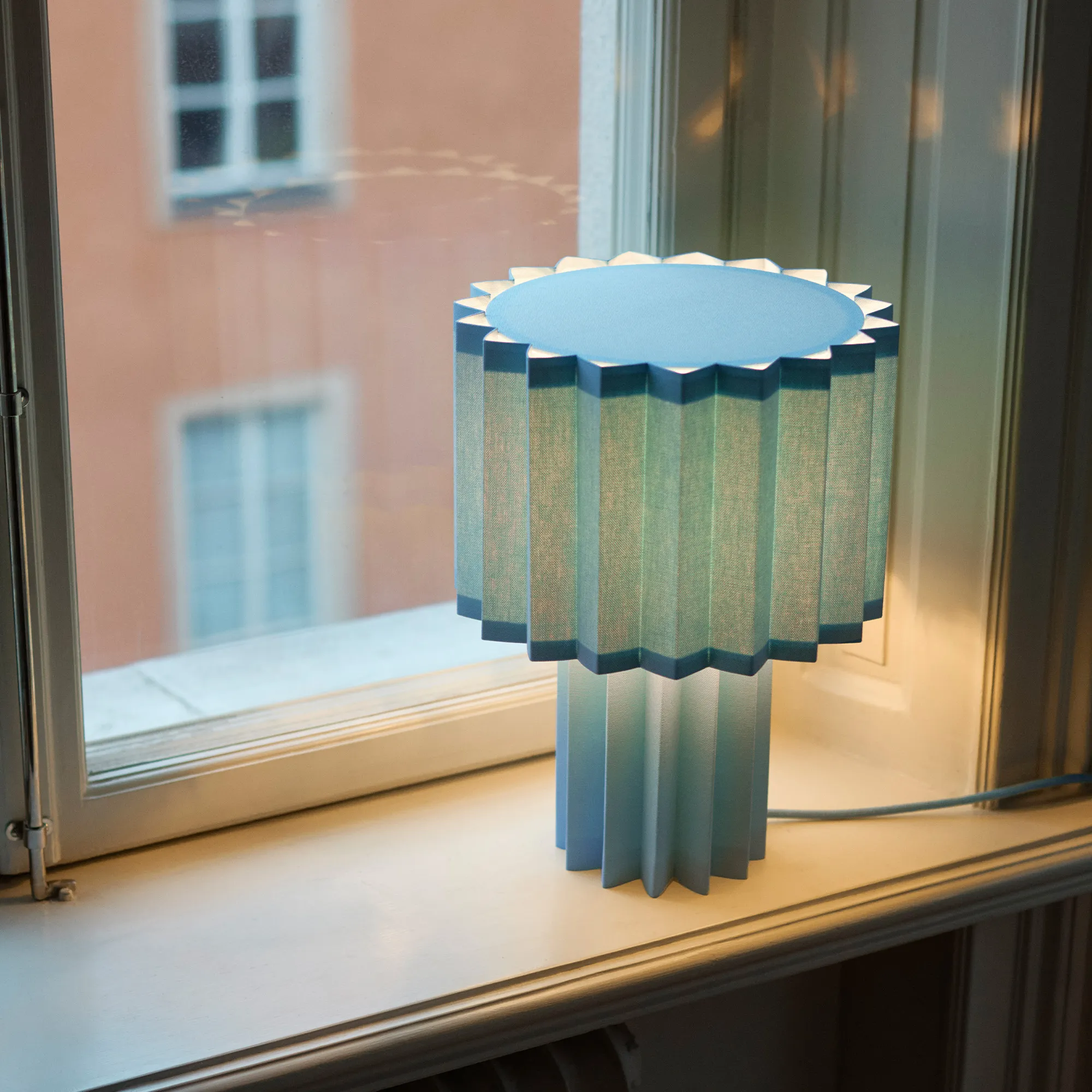 Plissé bordslampa - 6