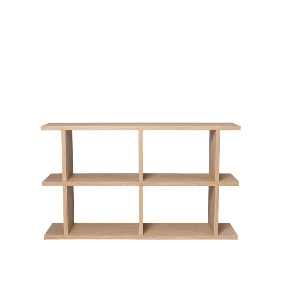 Kona bokhylla 2 x 2 hyllplan