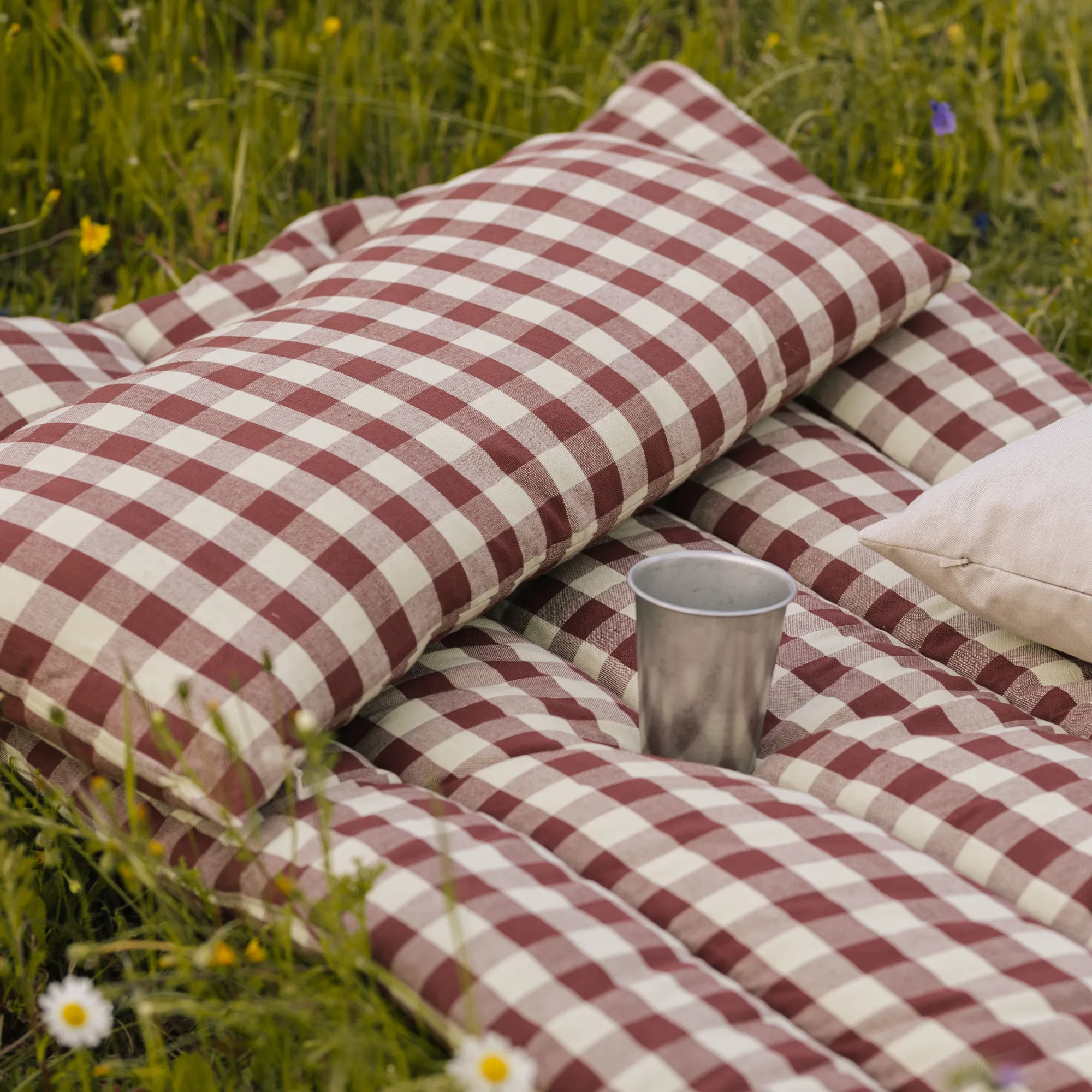 Bothy Check quiltad madrass