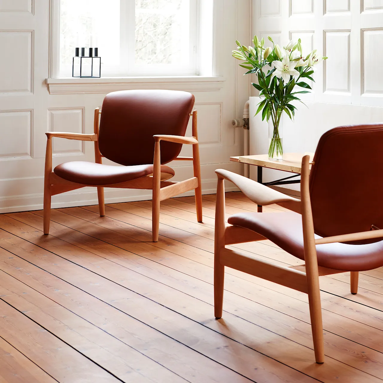 France fåtölj Clear oiled oak