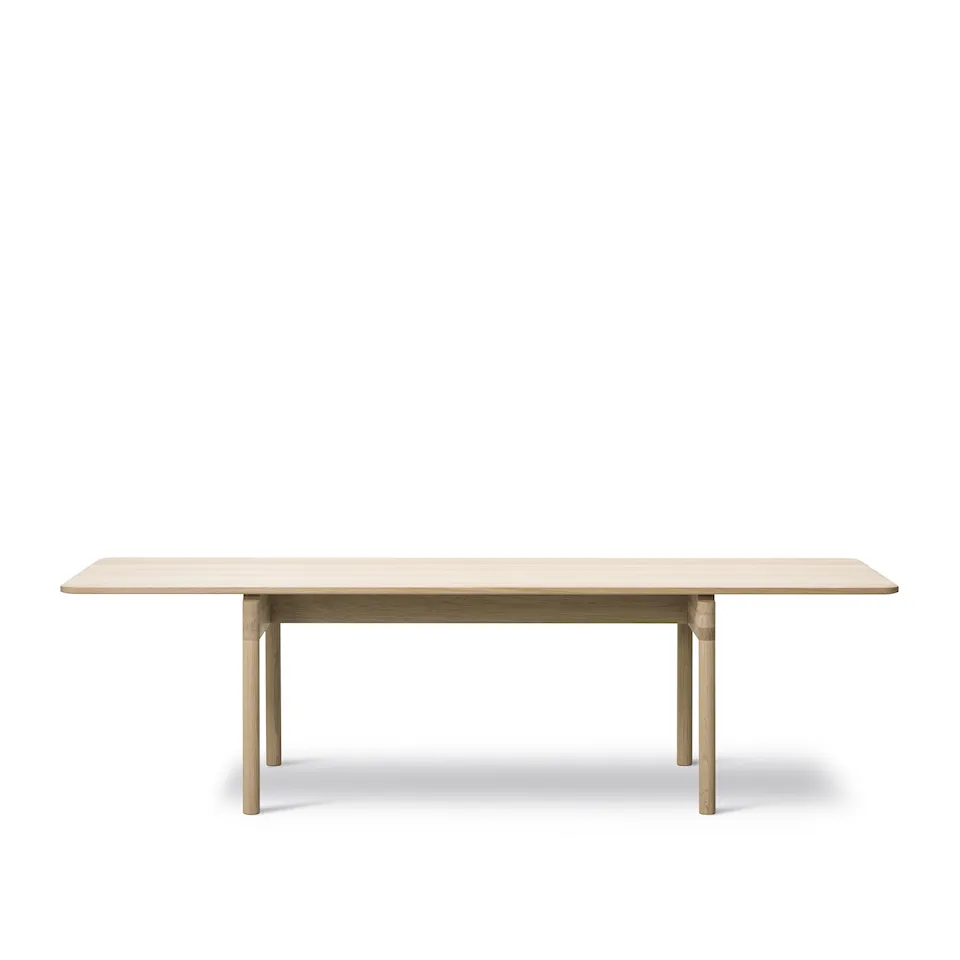 Post Table, 265 cm, Såpad ek