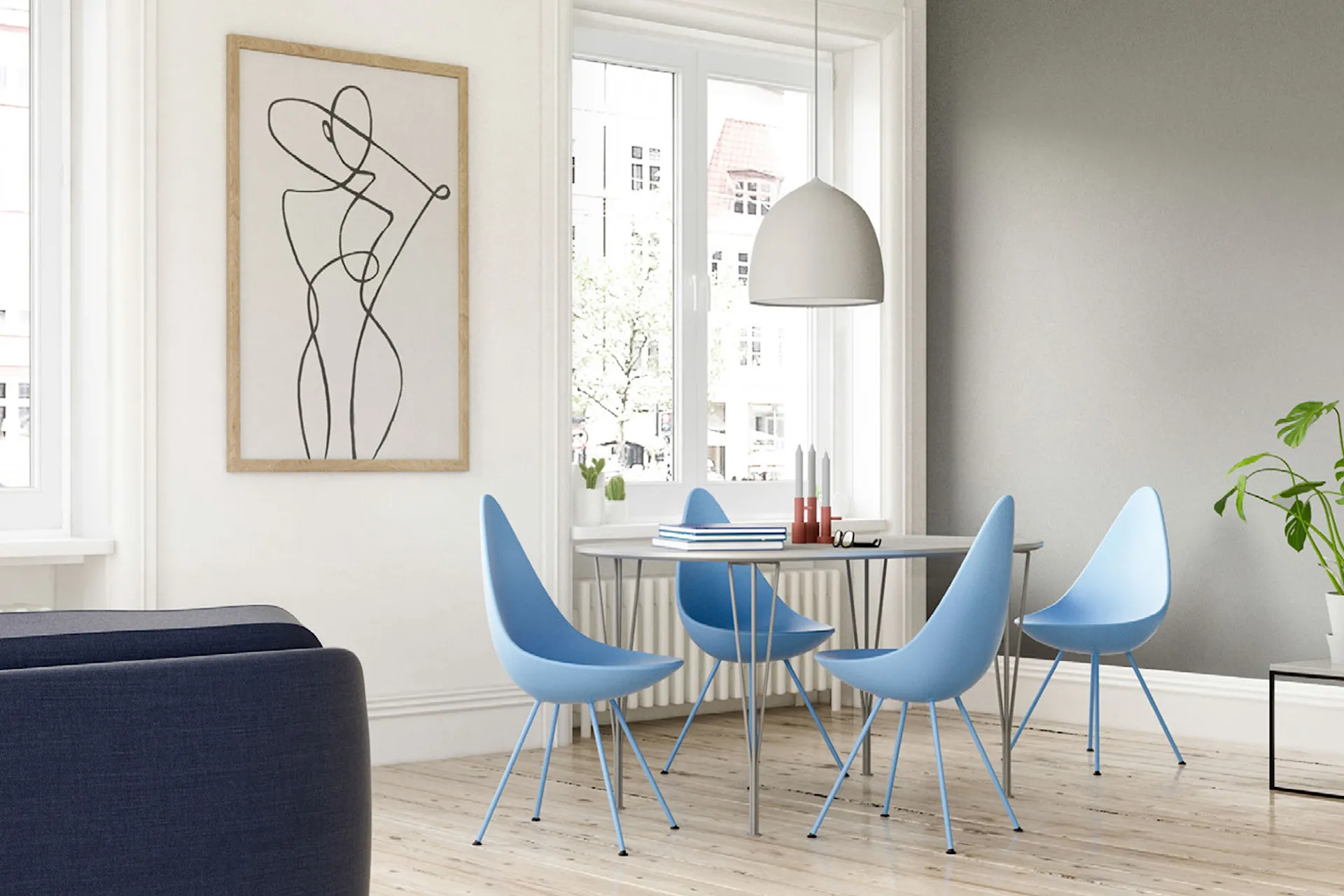 3110 Droppen - Fritz Hansen - Arne Jacobsen - NO GA