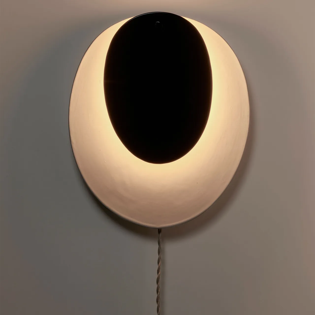 Vägglampa 02 white/black nebula