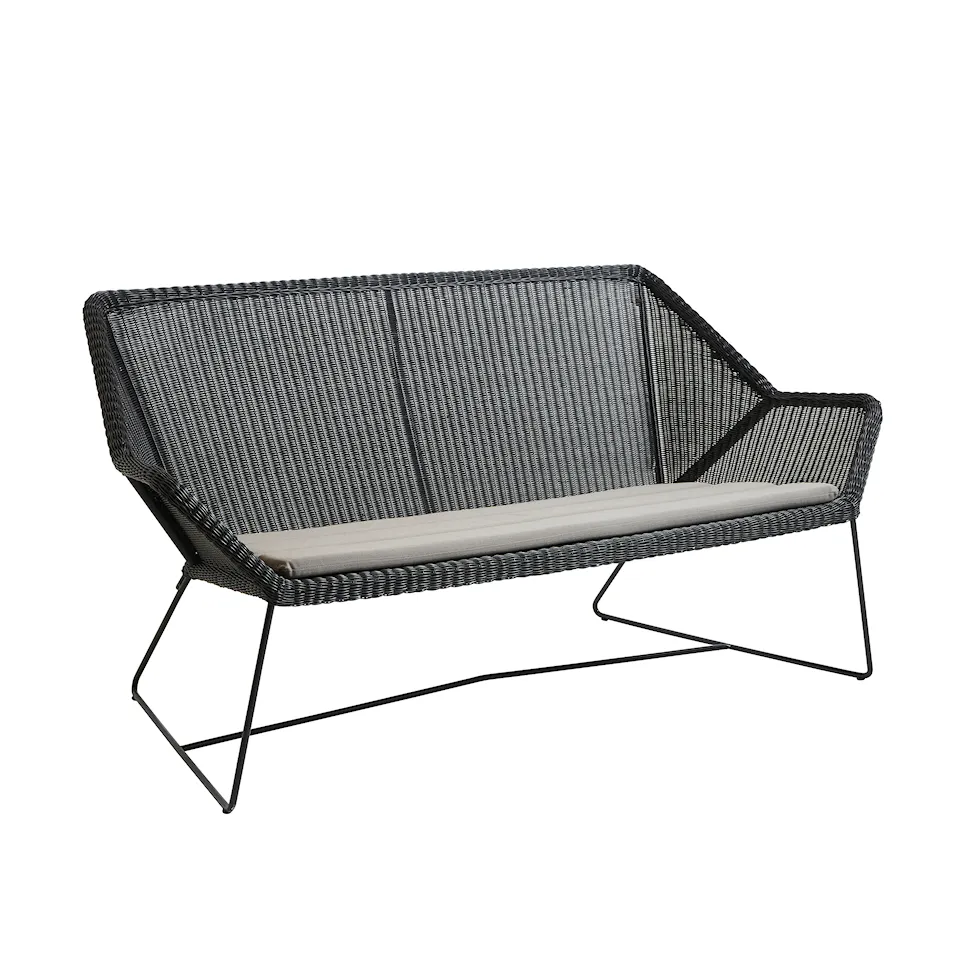 Breeze 2-soffa, White Grey, Cane-Line Weave