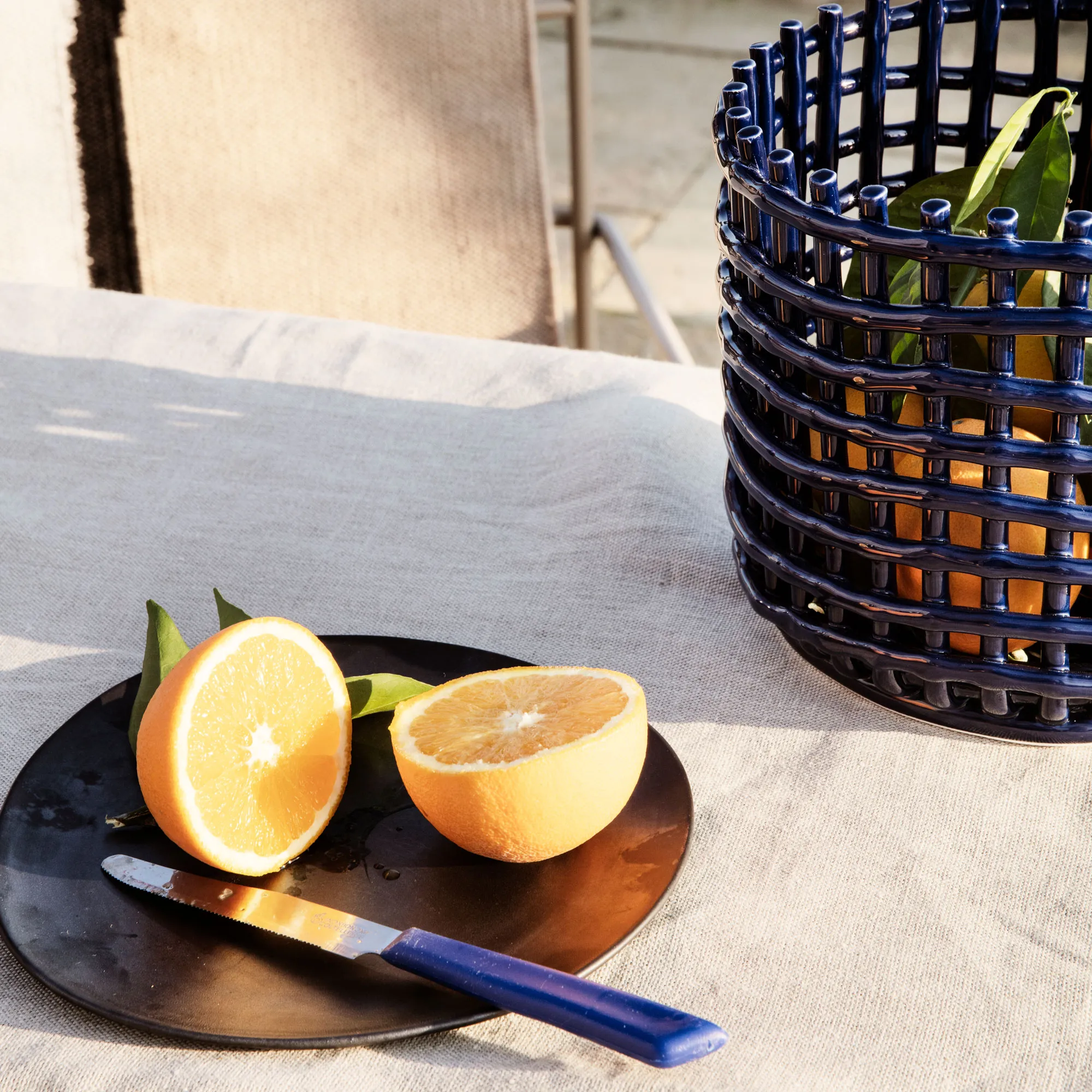 Ceramic Basket Small prydnadsskål