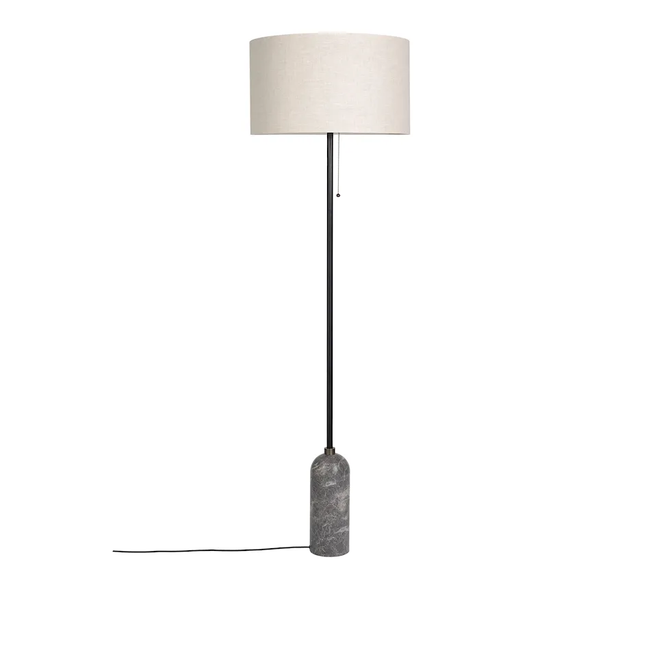 Gravity golvlampa grå marmor