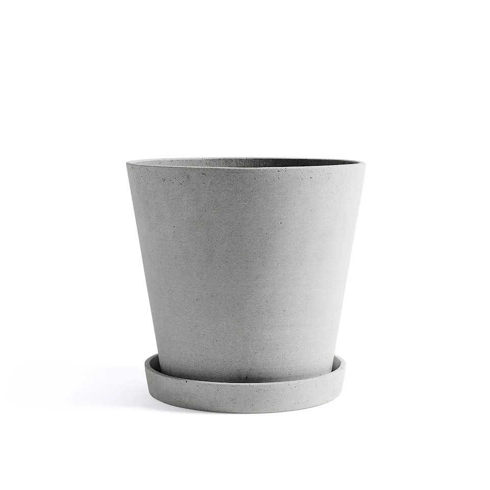 Flowerpot kruka & fat Grey