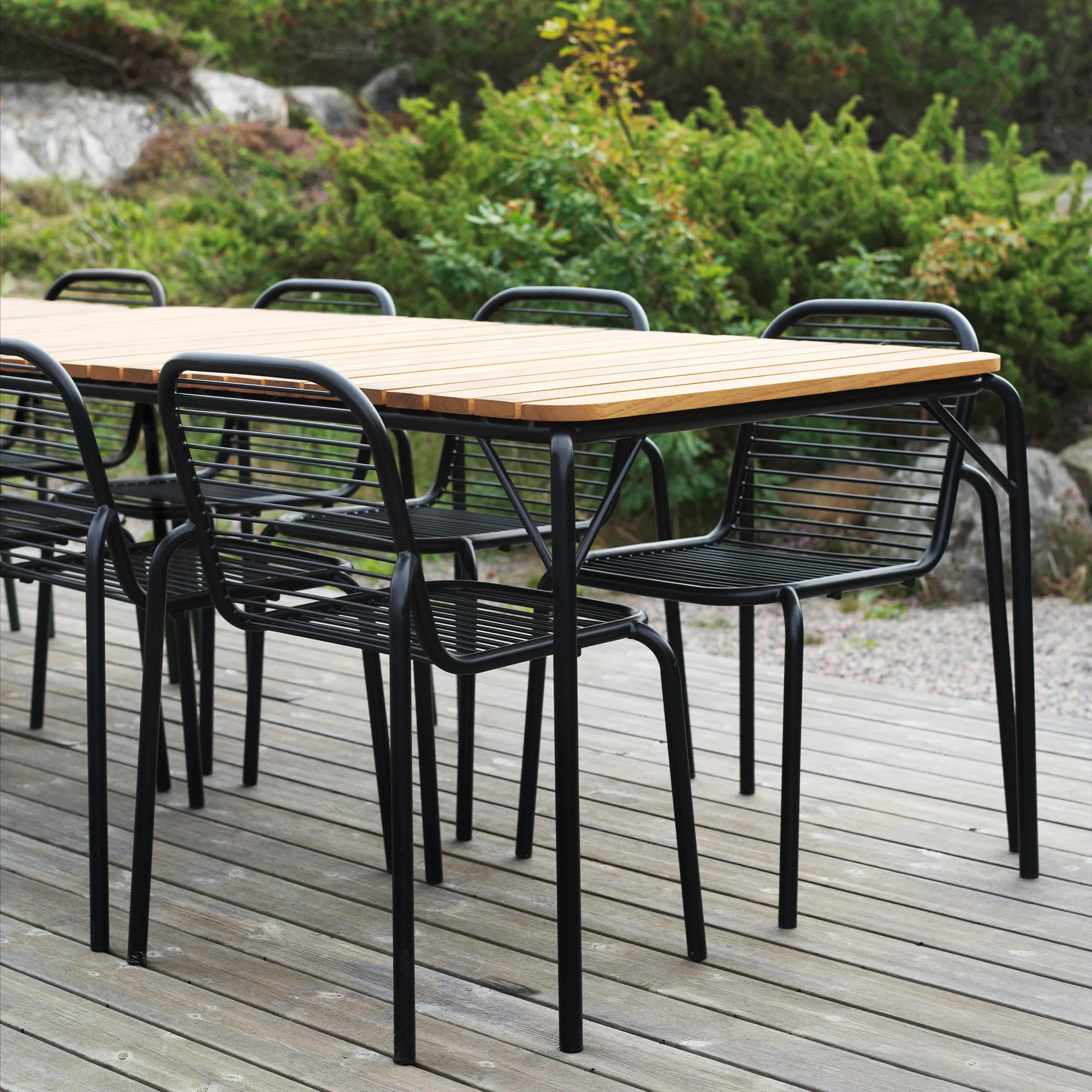 Vig Robinia utomhusbord & Vig utomhusstol 6 st - 11