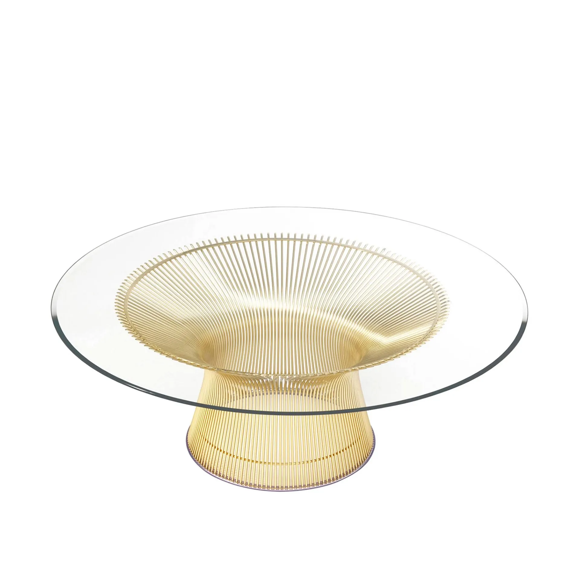 Platner soffbord Ø 92 cm 18K Guld - Knoll - Warren Platner - NO GA