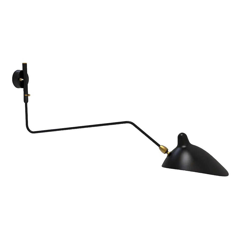 One Curved Swivel Arm läslampa