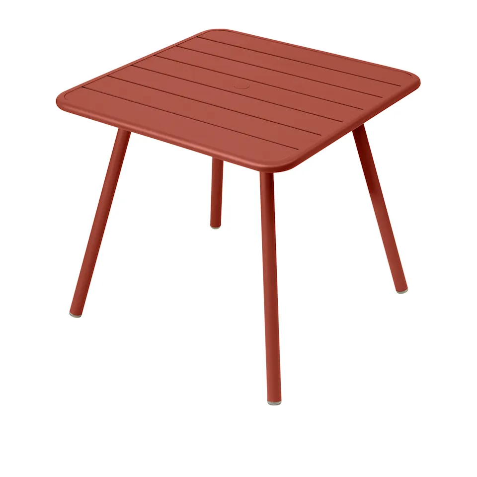 Luxembourg Four Leg Table 80 x 80 cm, Red Ochre