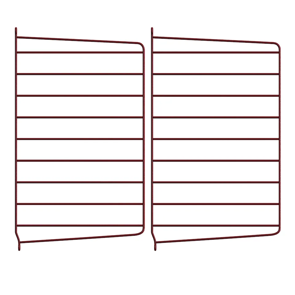 Väggavel 50 x 30 cm 2-pack mörkröd