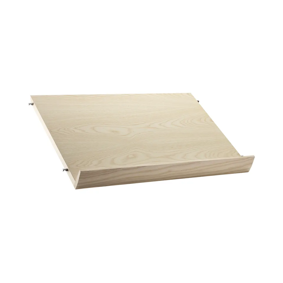 Tidskriftshylla trä 58 cm ask