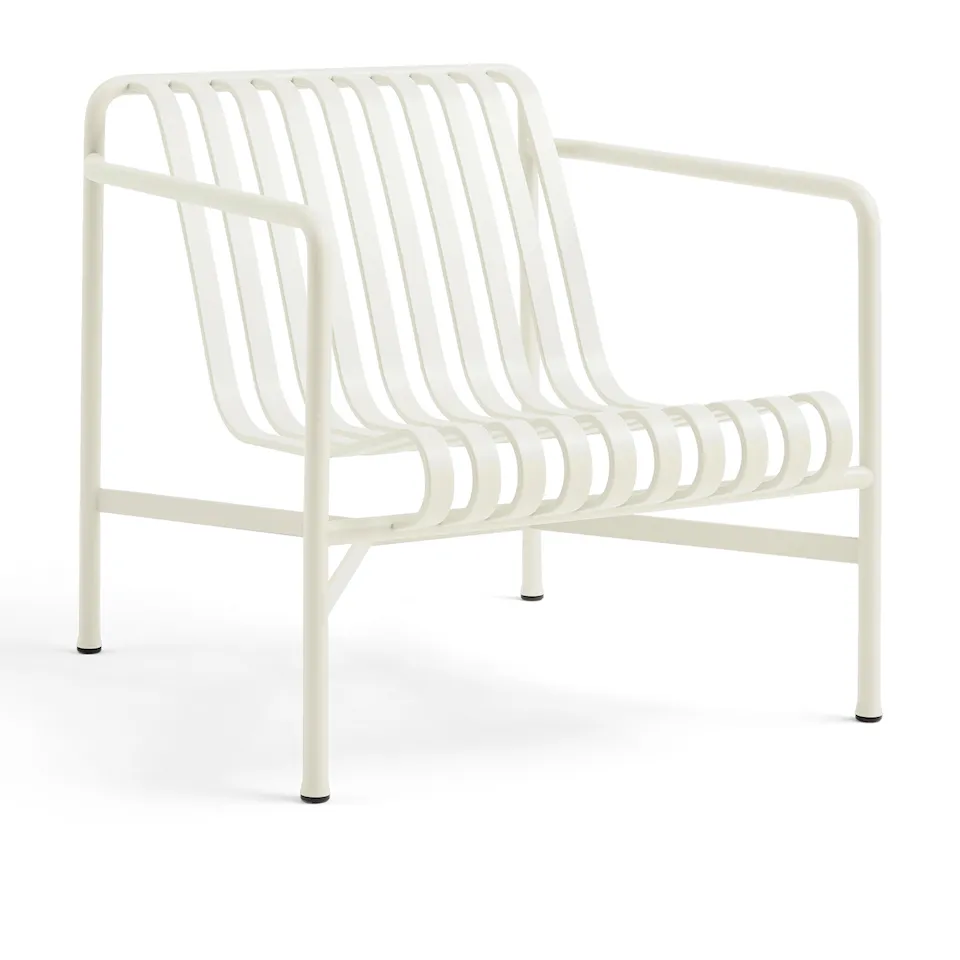 Palissade låg loungestol - Cream White