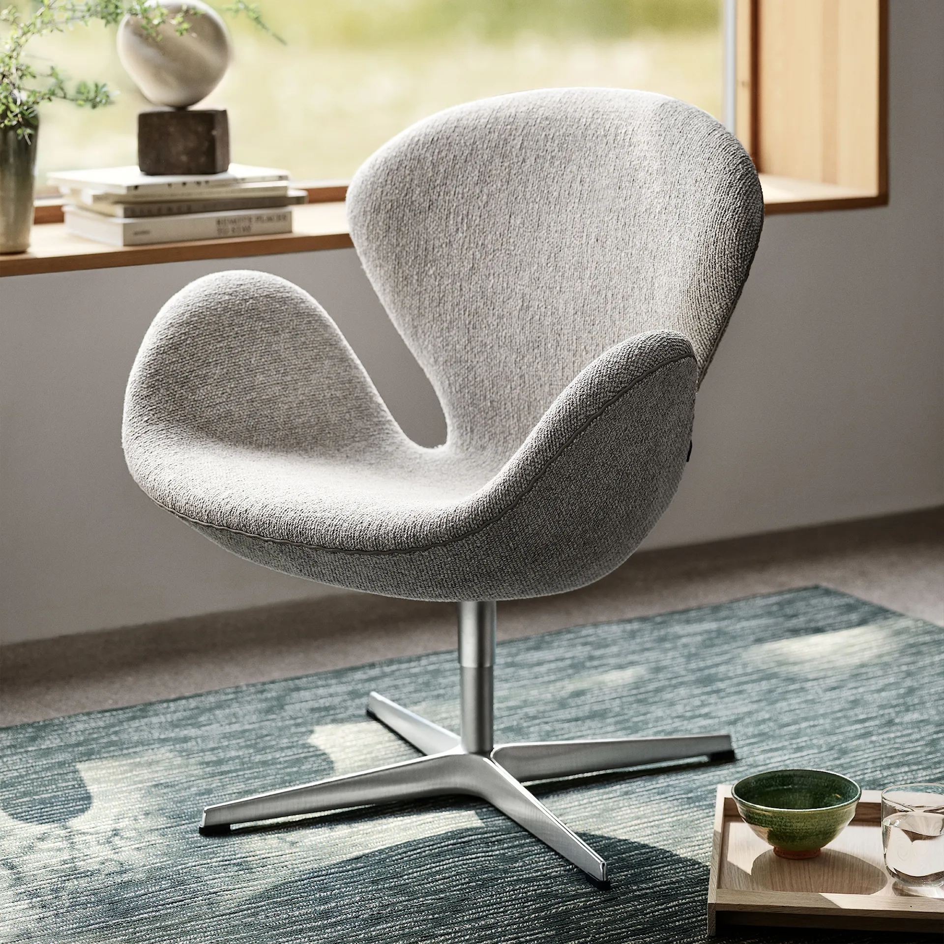 3320 Svanen fåtölj - Fritz Hansen - Arne Jacobsen - NO GA