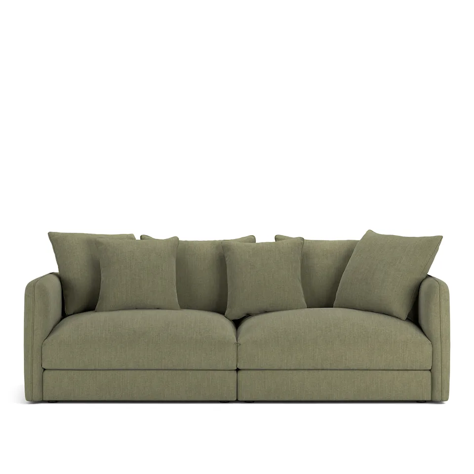 Pavarotti 2,5-Seater Shadow Green Fixed Upholstery