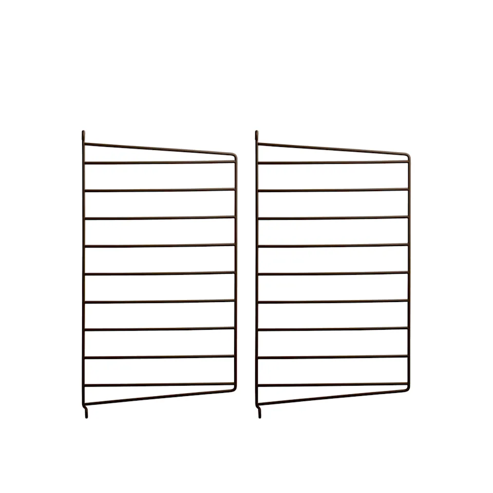 Väggavel 50 x 30 cm 2-pack brun