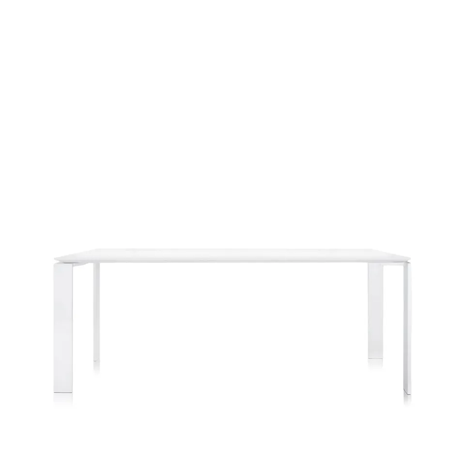 Four Table 4523 190x79, White/White, Scratch-Proof Laminate