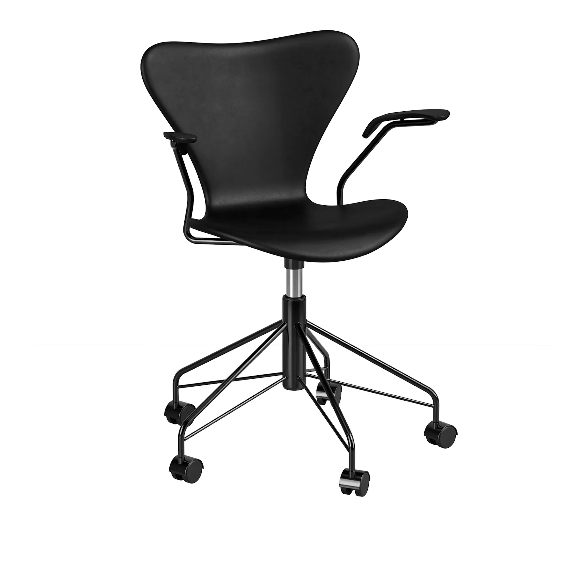 3217 Sjuan Helklädd Black Special Edition - Fritz Hansen - Arne Jacobsen - NO GA