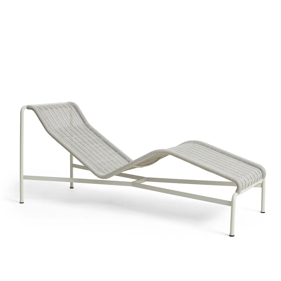 Palissade cord chaise longuestol - Sky Grey