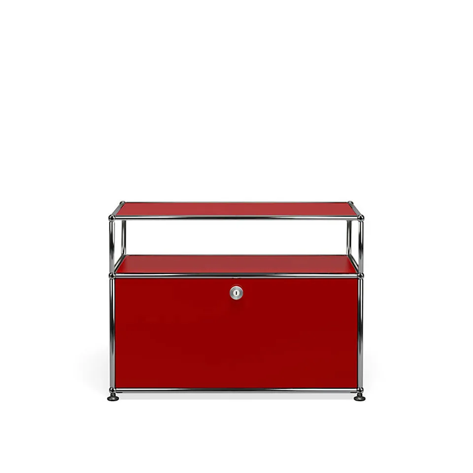 USM Haller 45 Side table, USM Ruby Red