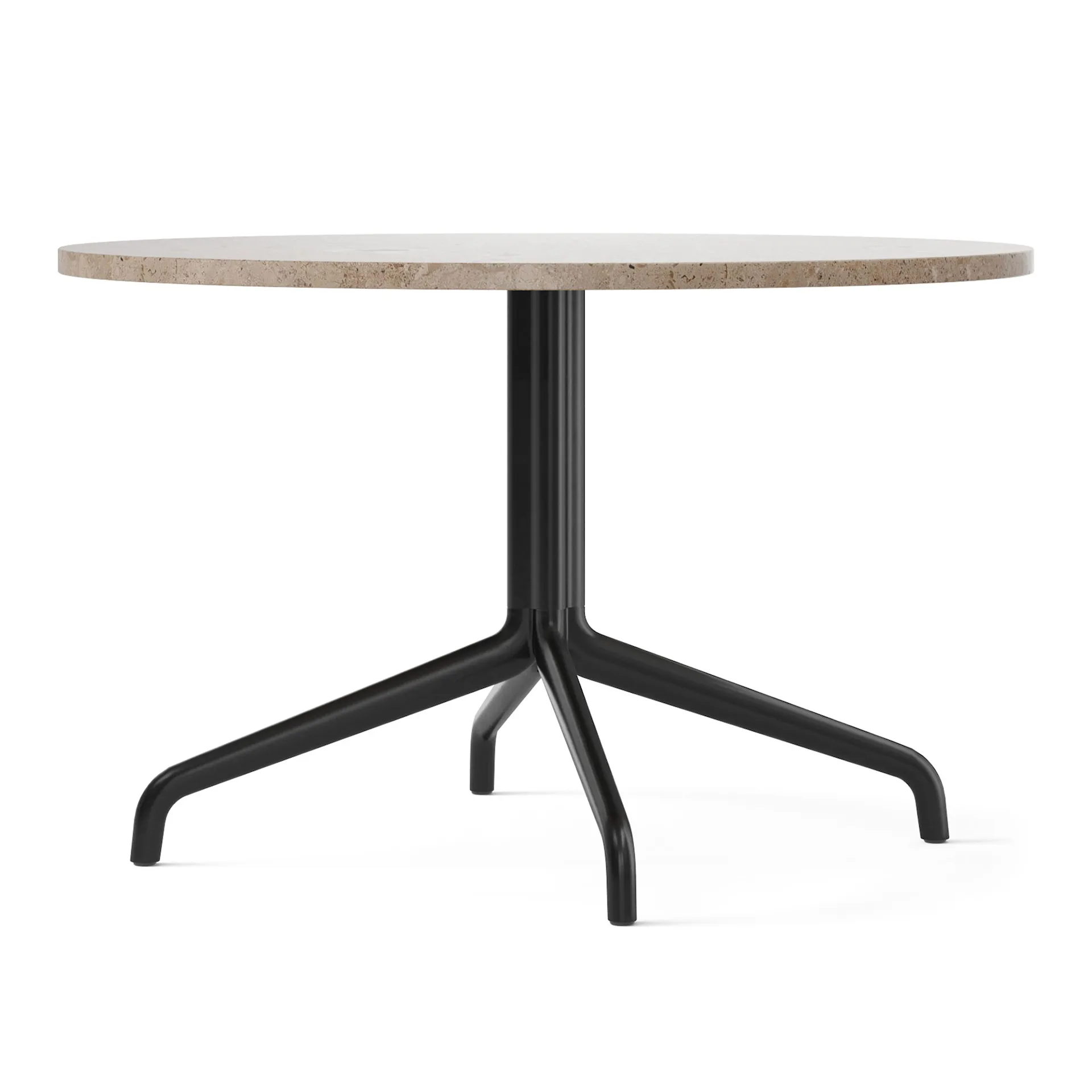 Harbour Column Lounge Table 4-star - Black/Sand - Ø80 cm - Audo Copenhagen - NO GA