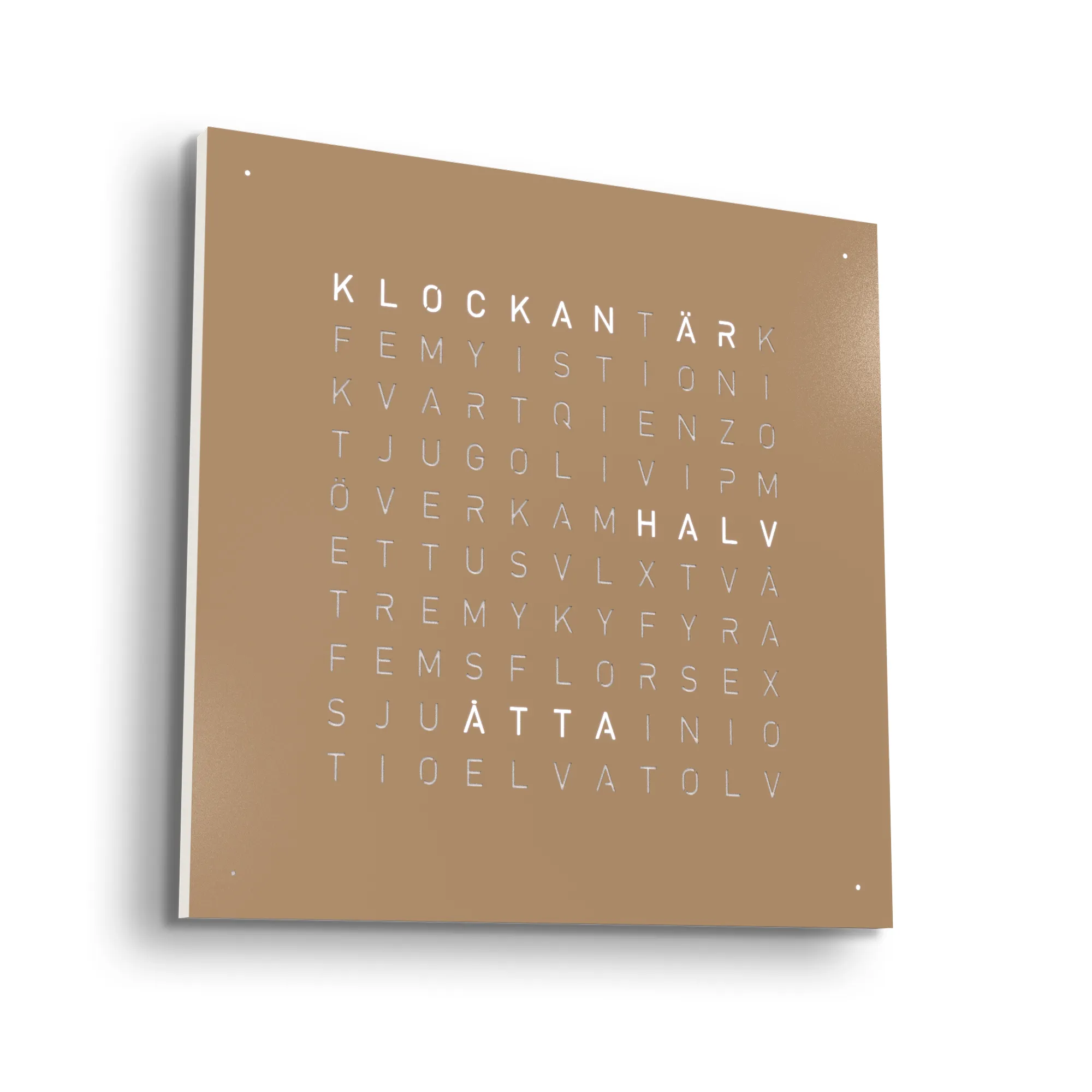 Qlocktwo Earth 45 – Hazelnut - 2